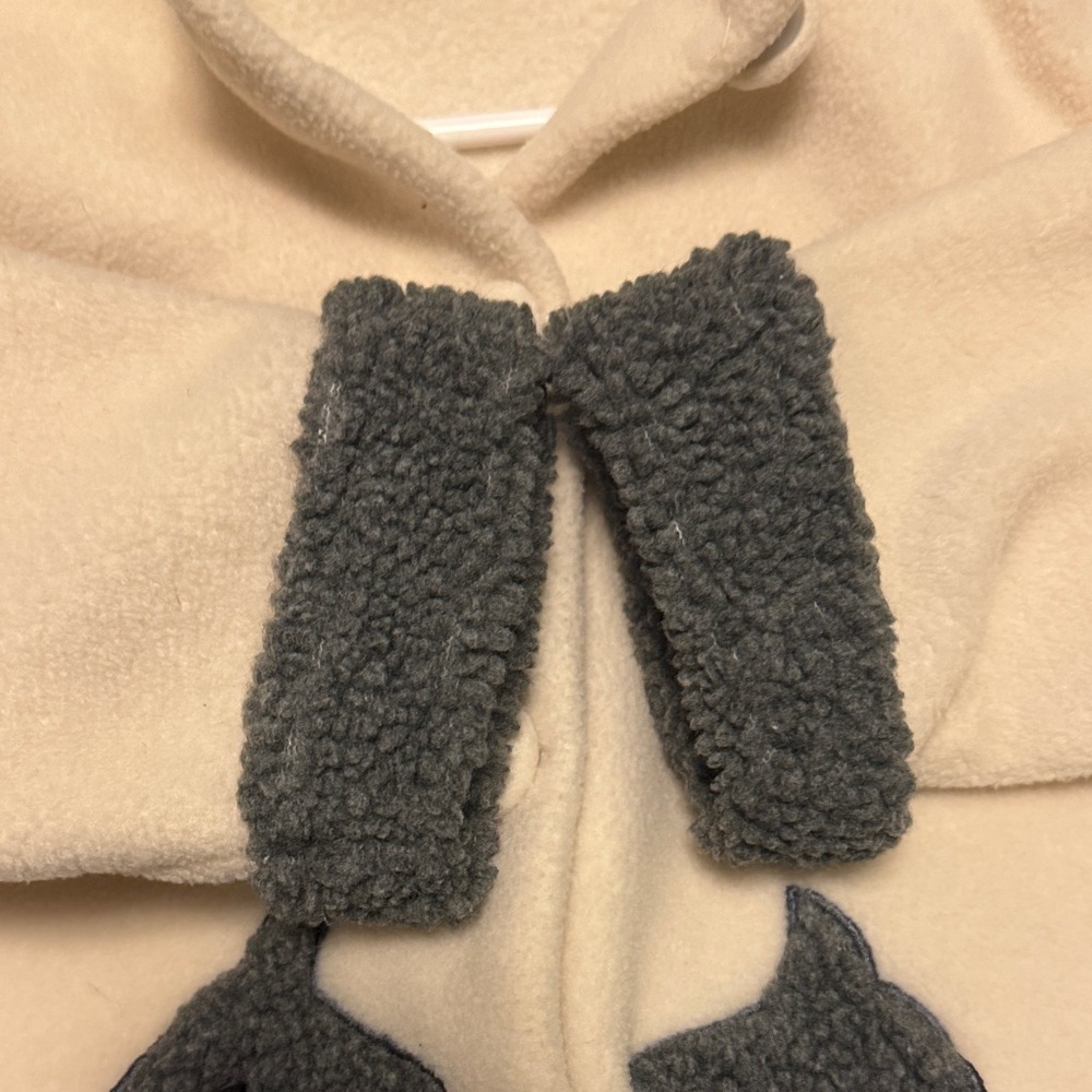 Carter's Cream Jacket with Gray Scottie Dog Accents - Picture 5 of 7